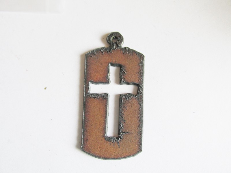 (image for) Dog tag with cross #DT008